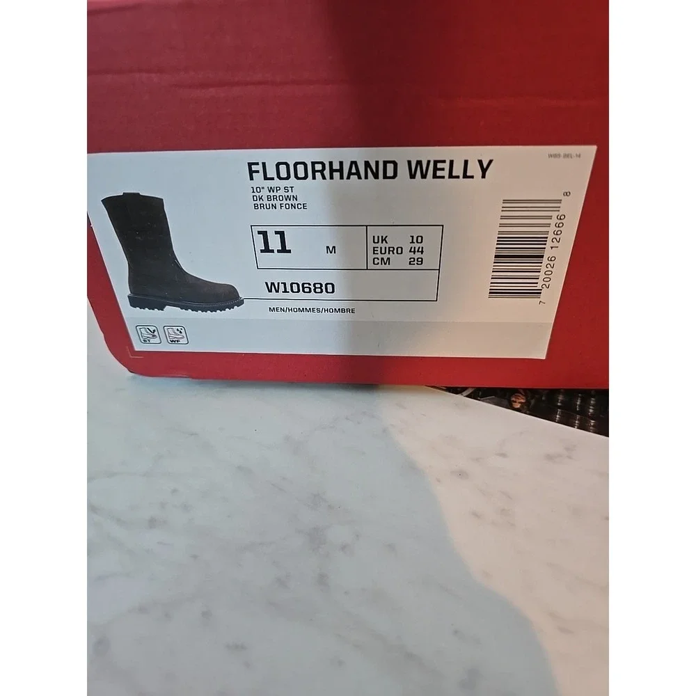 WOLVERINE Men's Floorhand Welly  Waterproof Steel Toe‎ Boots Size 11